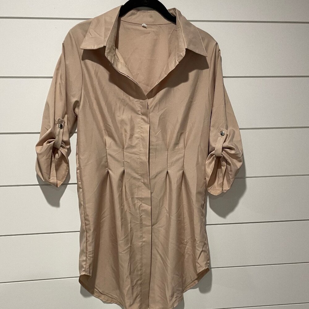 Button up shirt dress